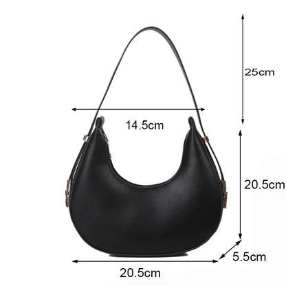 Luxury PU Leather Hobo Bag For Women With Zipper Closure - Smarsty