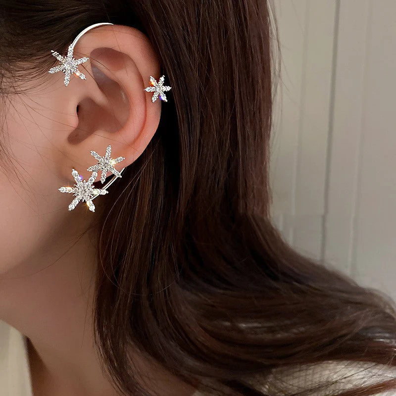 Luxury Crystal Butterfly Clip Earrings for Stylish Women - Smarsty