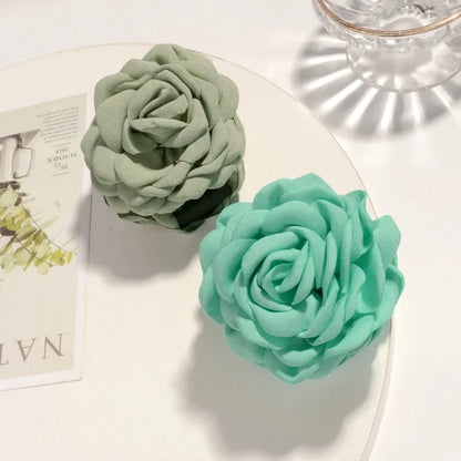 16 Color Rose Flower Hair Claw Clips Medium Secure Grip - Smarsty
