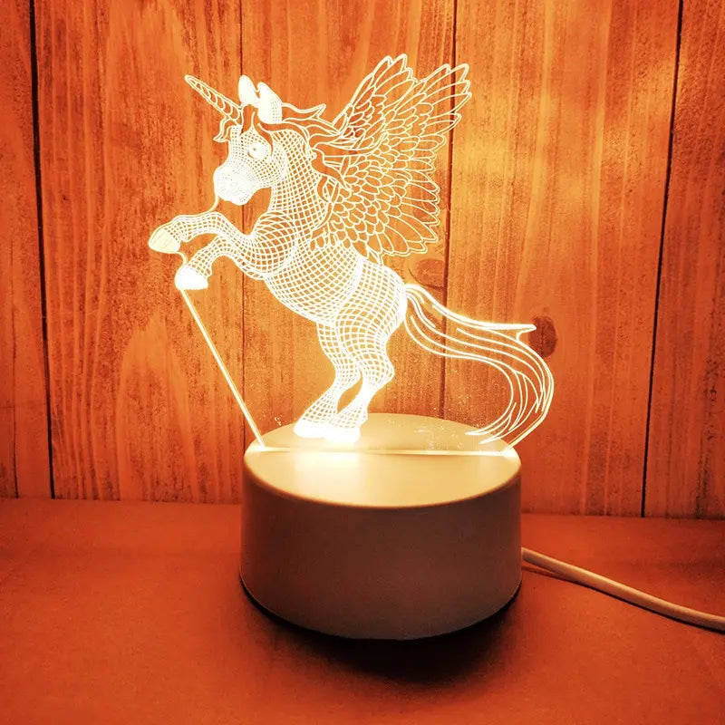 Creative LED Acrylic Night Light for Bedroom Decor - Smarsty