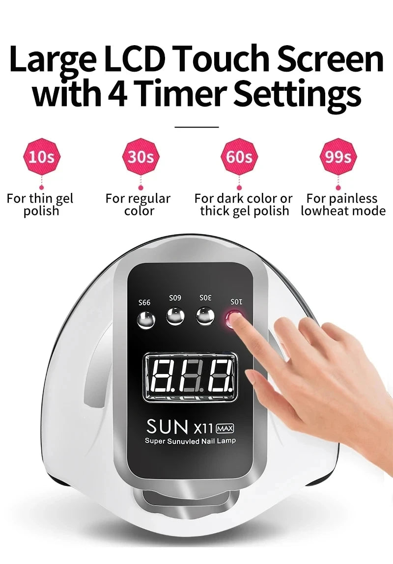 Professional Nail Dryer Lamp with Infrared Sensor - Smarsty