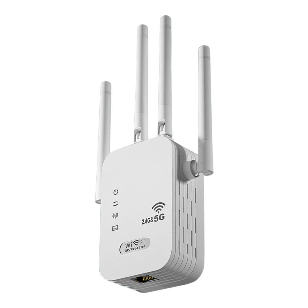 Dual-Band 2.4G 5G WiFi Repeater Signal Booster WiFi Extender 802.11bgn Gigabit Router with WPS EU/US Plug Type WiFi Amplifier - Smarsty