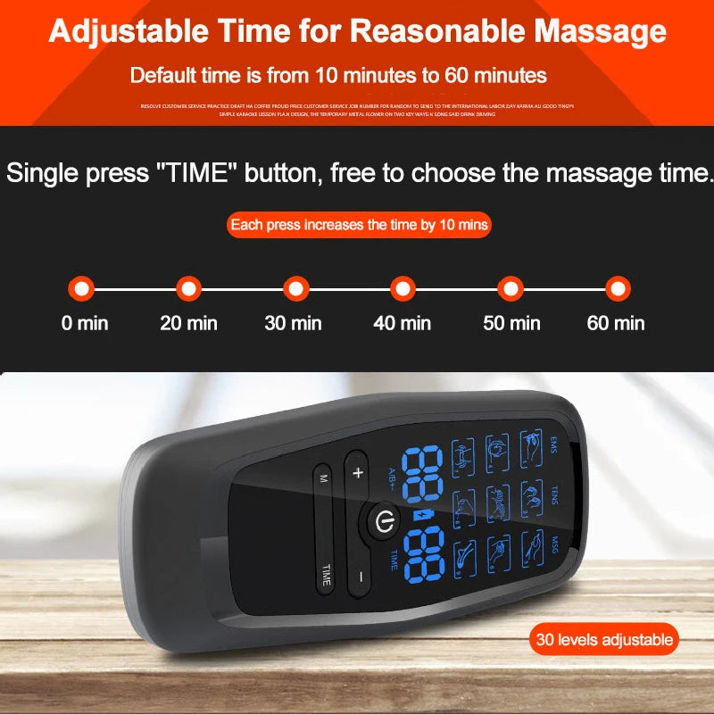 Electric EMS Muscle Stimulator with Built-in Battery - Smarsty