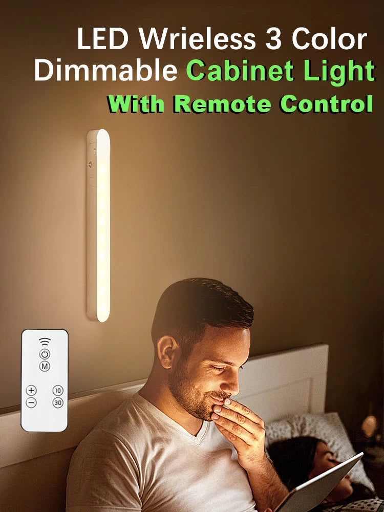 USB Rechargeable LED Night Light with Remote Dimming - Smarsty