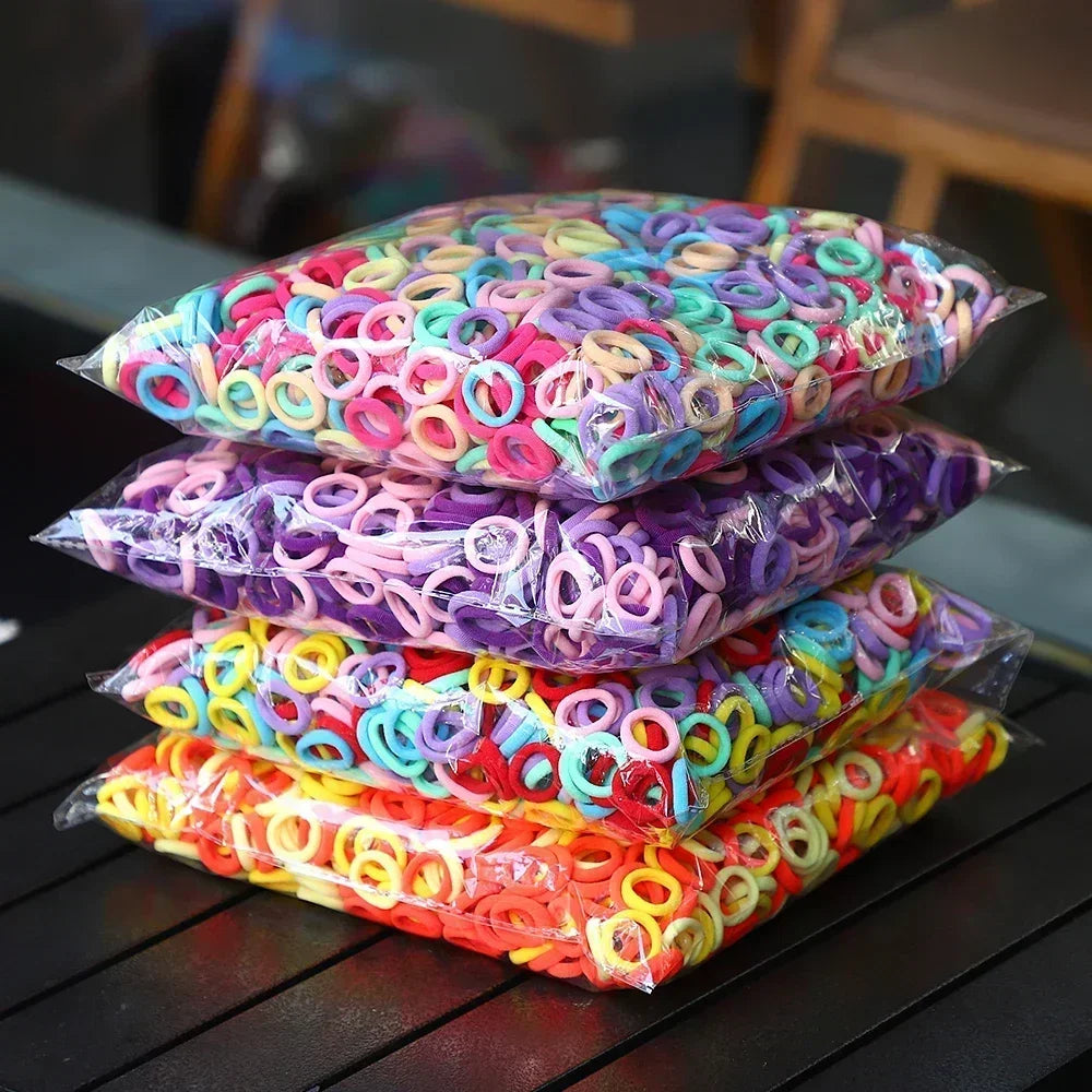 Colorful Nylon Elastic Hair Ties For Kids Gentle Hold - Smarsty
