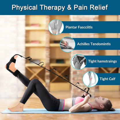 Yoga Stretching Bands Relieve Leg and Foot Tension, Yoga, Pilates, and Rehabilitation Training Leg and Foot Stretching Bands