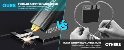 Seesii 80 Gears Mini Portable Spot Welder Spot Welder with Digital Display Upgraded Handheld Welding Nickel Sheets 0.1-0.2mm