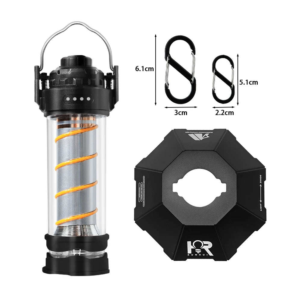 Camping Lamp Portable Tent Lantern Lamp USB Charging Lamps Outdoor Camping Emergency Lamp Flashlight Hiking for CARGO