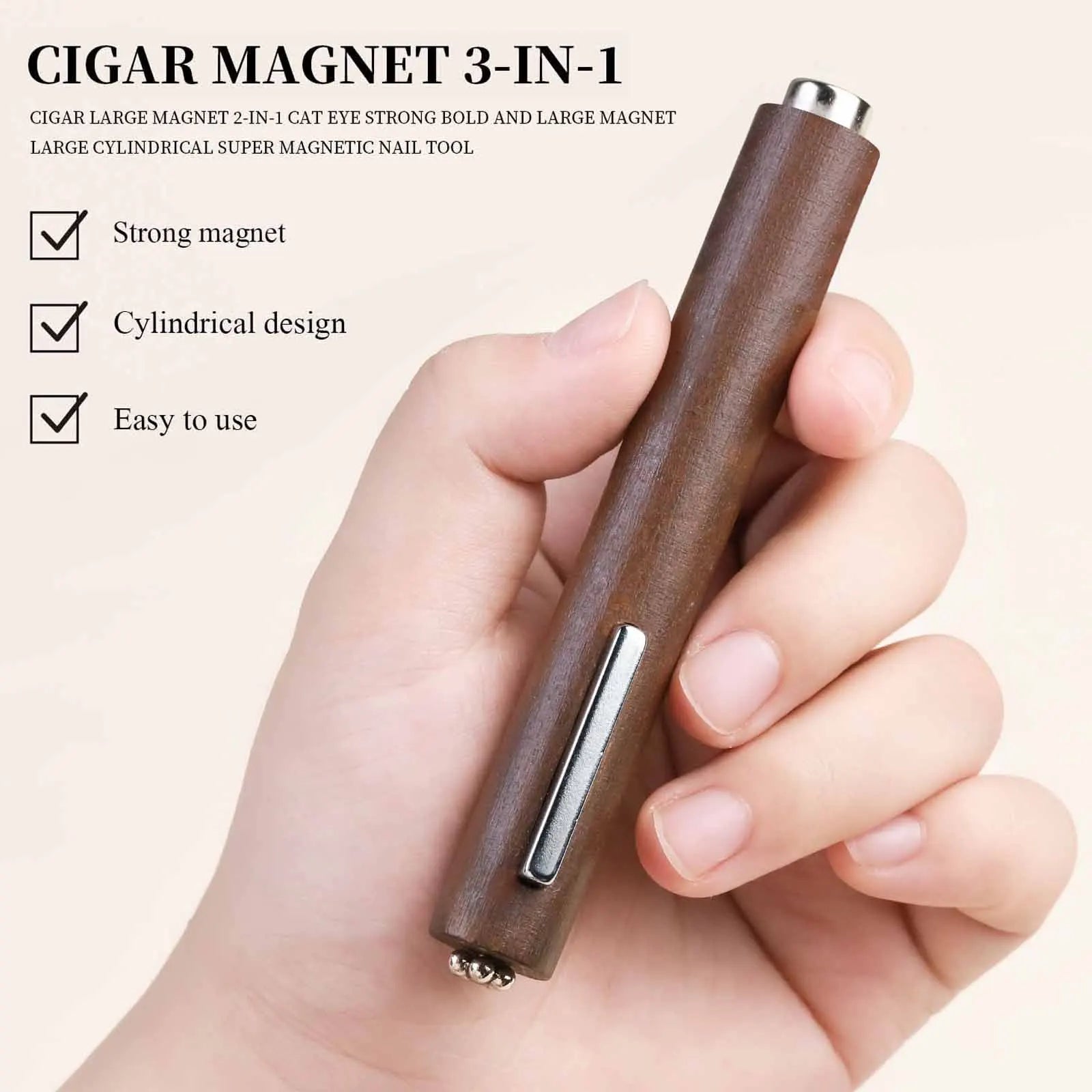 3-in-1 Magnetic Cat's Eye Gel Nail Art Tool - Smarsty