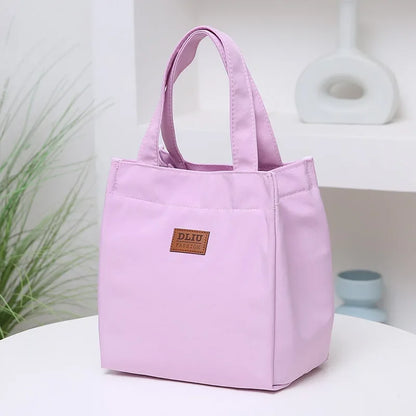 Large Capacity Insulated Lunch Bag With Sturdy Top Handle - Smarsty