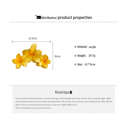 Sunflower Hair Clip Secure Beach Ponytail Accessory - Smarsty