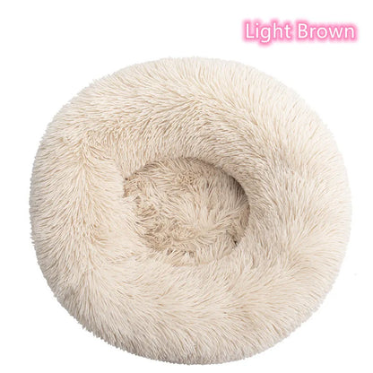 Super Soft Cat Bed Plush Donut Design for Comfort - Smarsty