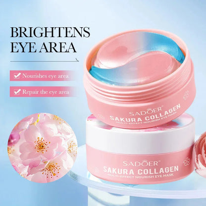 SADOER Sakura Collagen Eye Masks for Dark Circles Relief - Smarsty