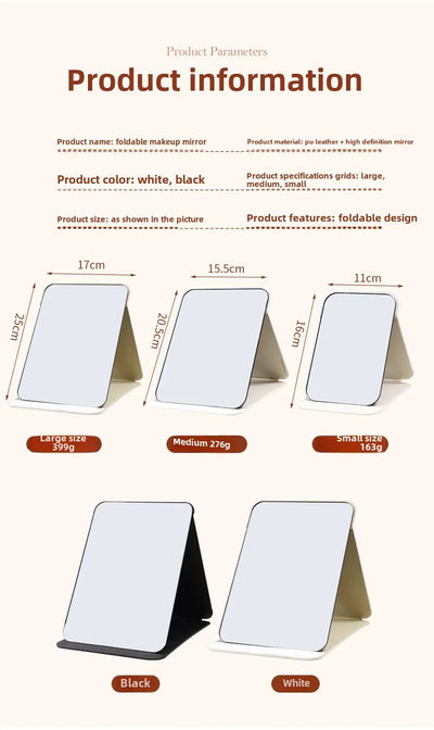 Portable Folding Makeup Mirror with Creative Design - Smarsty
