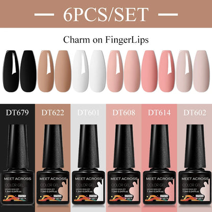 Nude Brown Gel Nail Polish Set for Long Lasting Manicure - Smarsty