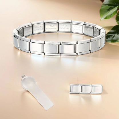 Italian Charm Bracelets DIY Stainless Steel Bangle Gift - Smarsty