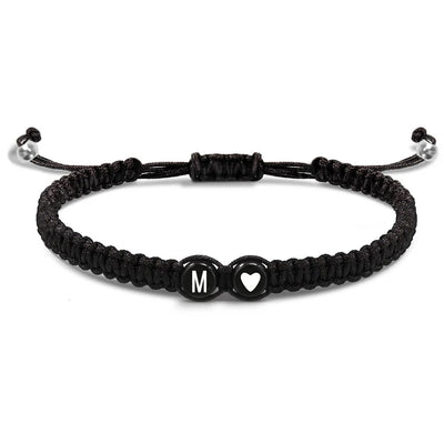 Handmade Adjustable Heart Initial Bracelets for Friendship - Smarsty