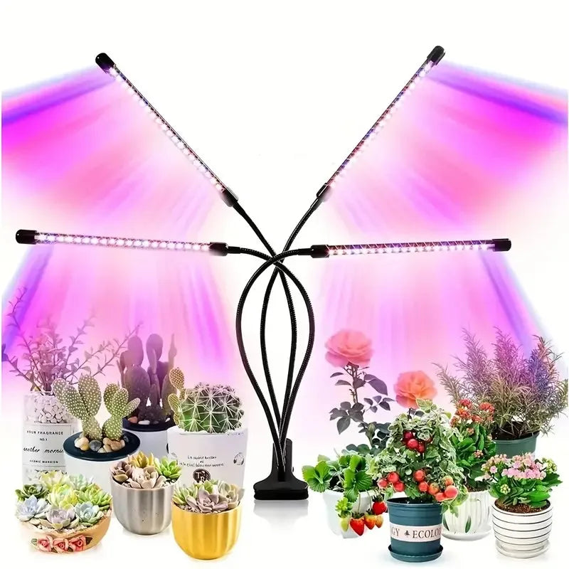 USB LED Plant Grow Light Indoor Garden 5 Dimmable Levels Grow Light Full Spectrum Timer Setting Hydroponic Greenhouse 3H/9H/12H