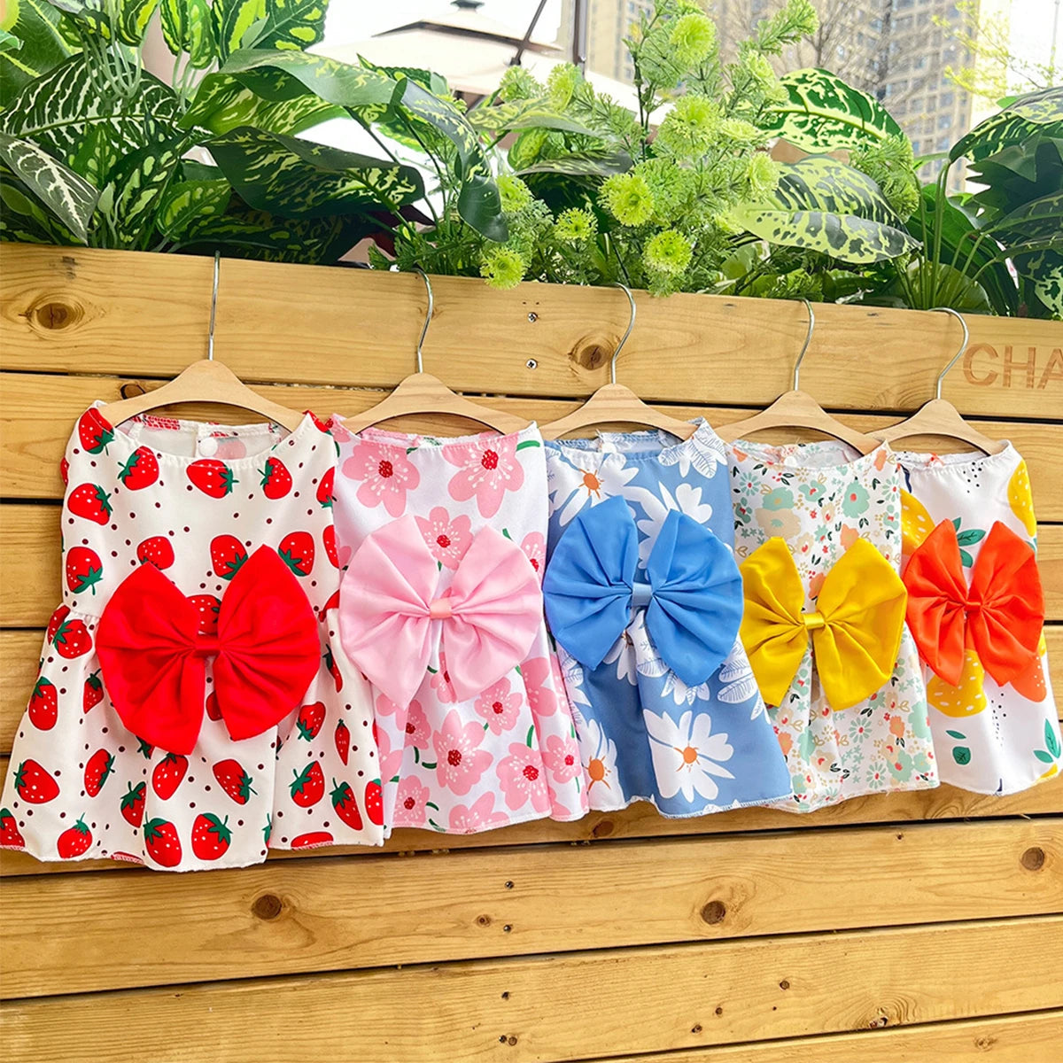 Cute Summer Dog Dress for Small Dogs with Bowknot - Smarsty