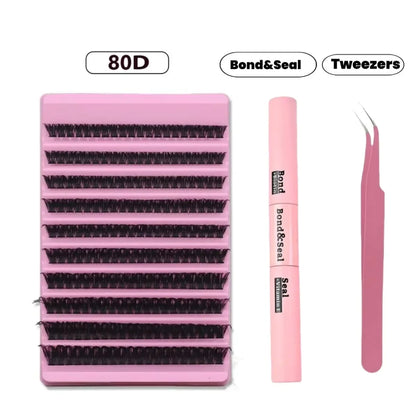 MIAOJIE DIY Eyelash Set with 200 Individual Lashes - Smarsty