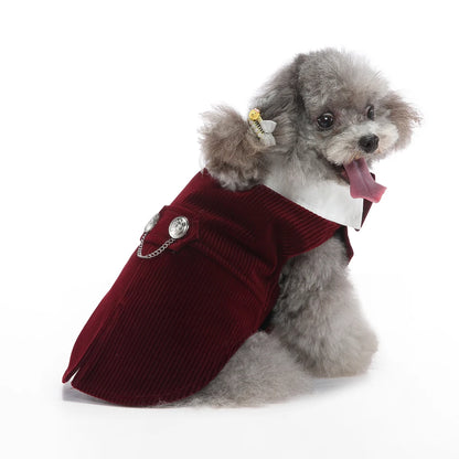 Formal Tuxedo Dog Costume for Weddings and Events - Smarsty
