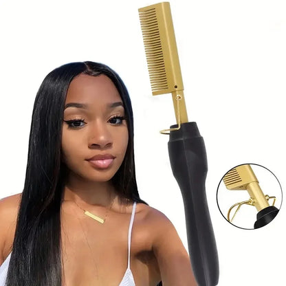 Multi Functional Electric Hair Comb Straightener for Easy Styling - Smarsty