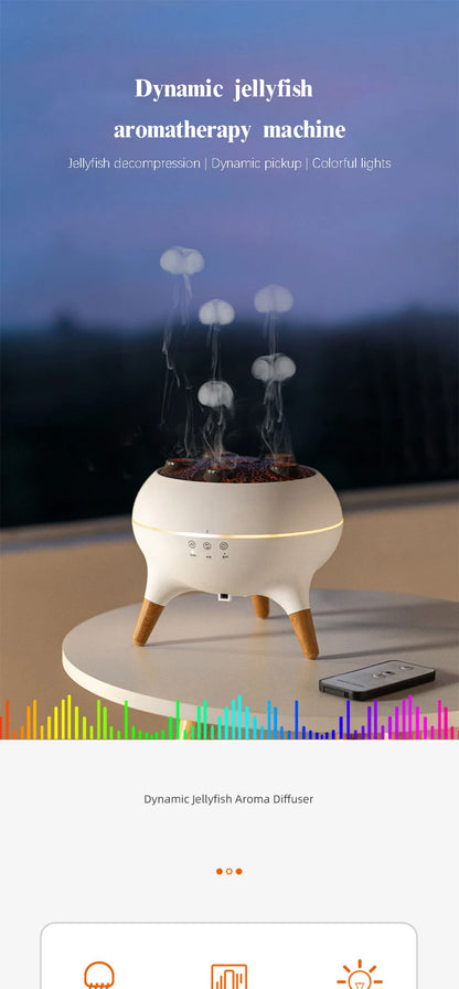 Dynamic Jellyfish Air Humidifier with Remote Control - Smarsty