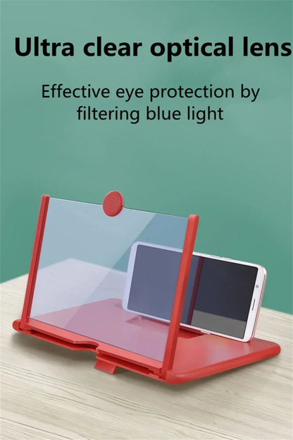 12/10 inch mobile phone amplifier HD screen magnifying glass anti blue light and eye protection Multi functional Amplifier - Smarsty