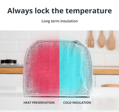 Insulated Lunch Bag With Aluminum Foil Insulation Keeps Food - Smarsty