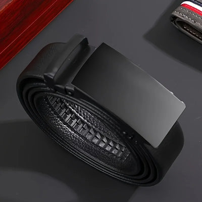 Men's Automatic Buckle PU Belt Casual Business Style - Smarsty