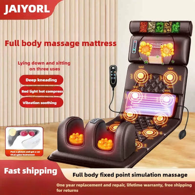 Electric Full Body Massage Mattress With Heat Relief - Smarsty