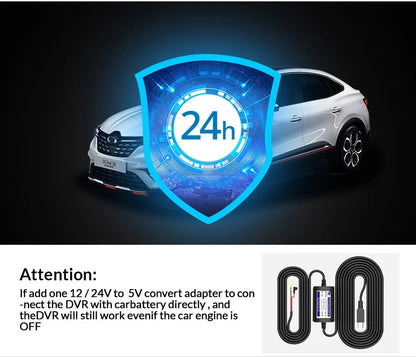 Dual 1080P Car DVR Touch Screen Rearview Night Vision - Smarsty