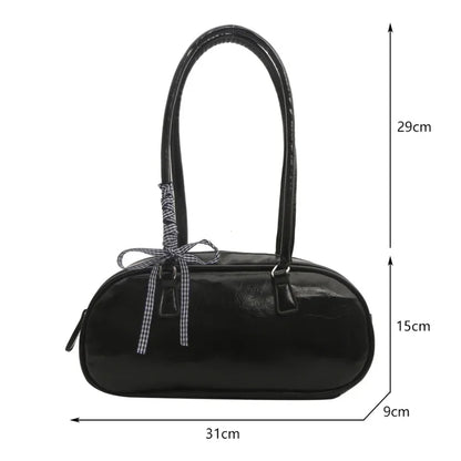 Large Capacity Silver Women Shoulder Bag Daily Use Casual - Smarsty