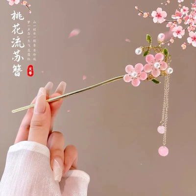 Vintage Chinese Style Flower Hairpin for Women - Smarsty