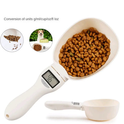 Pet Food Scale LCD Electronic Precision Weighing Tool Dog Cat Feeding Food Measuring Spoon Digital Display Kitchen Scale by Smarsty