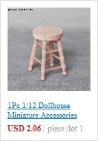 Miniature Dollhouse Furniture Set For Dolls House Mini Toy Kit Accessories TV Kitchen Home Fridge Kids Pretend Play Diy Figurine by Smarsty