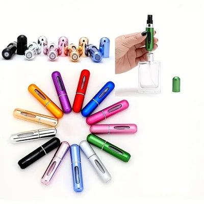 Portable Mini Travel High-end Perfume Bottle Base Refill Bottle Straight Charging Small Sample Perfume Aluminum Material - Smarsty