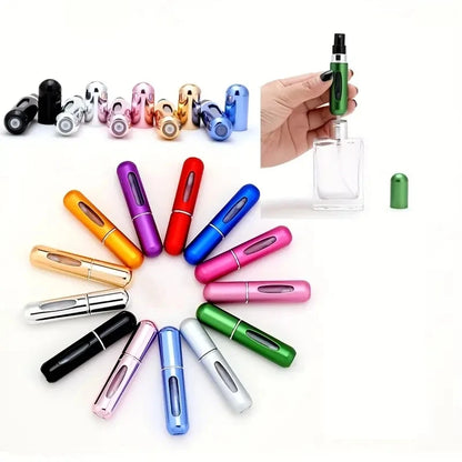 Portable Mini Travel High-end Perfume Bottle Base Refill Bottle Straight Charging Small Sample Perfume Aluminum Material - Smarsty