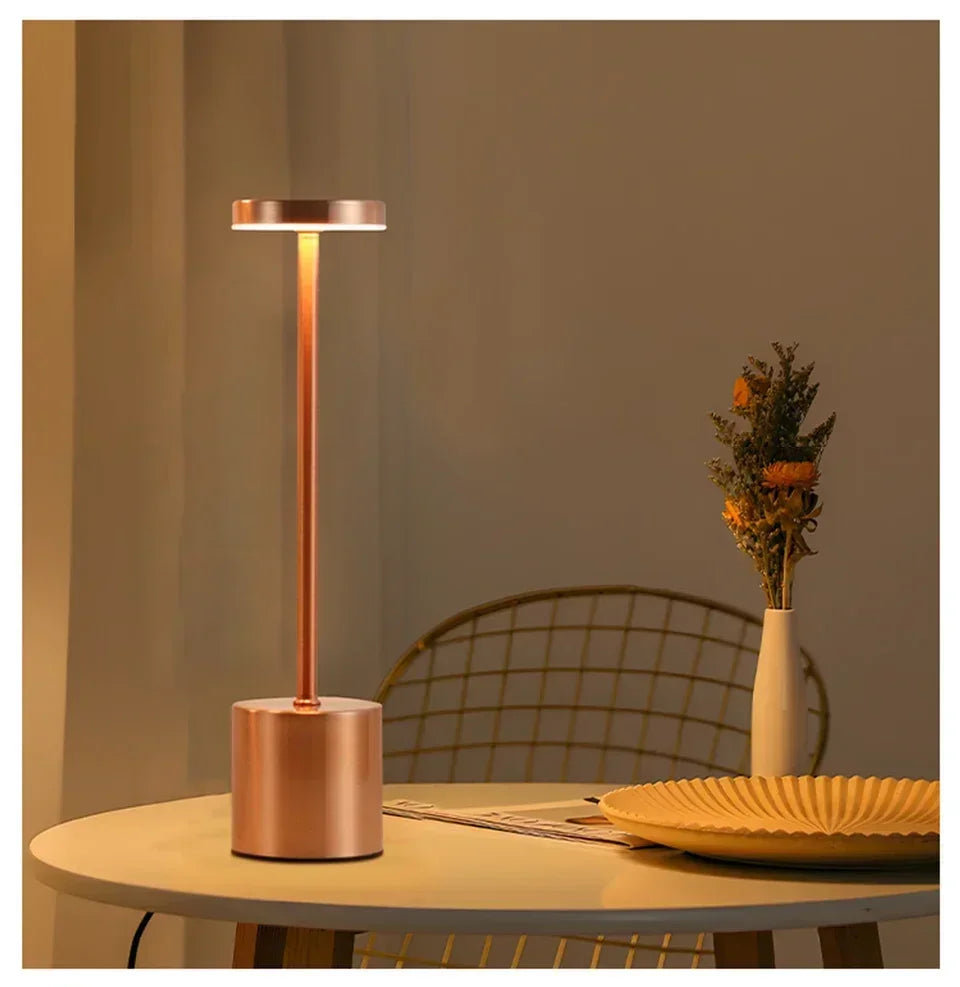 LED Touch Table Lamp Rechargeable Night Light for Ambiance - Smarsty