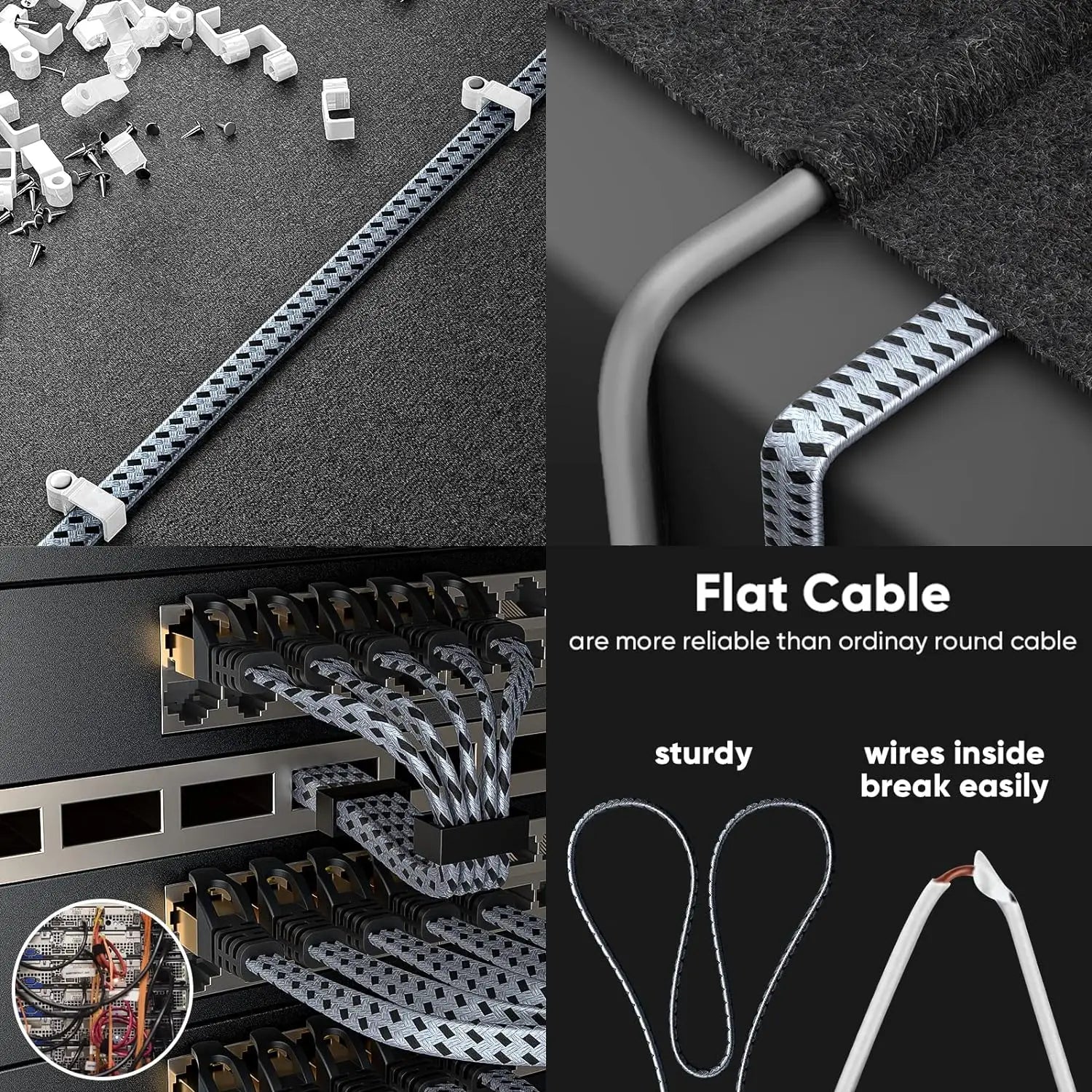 Cyanmi Cat8 Ethernet Cable 40Gbps High Speed Network - Smarsty