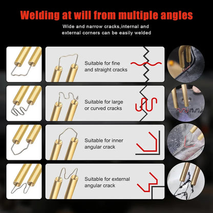 Plastic Welder, 2in-1 Plastic Welding Repair Kit Hot Staples, Hot Staples Weld Gun Repair Kit for Car Bumper And Most Plastics