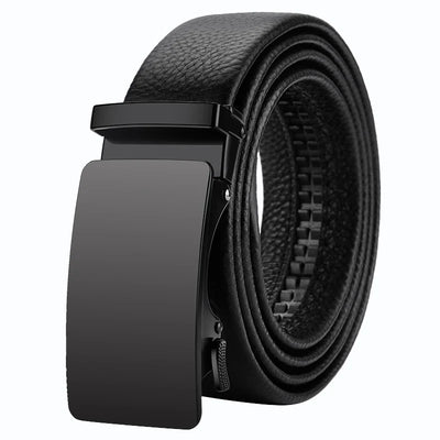OYIFAN Genuine Leather Men Belt Adjustable Automatic Buckle - Smarsty