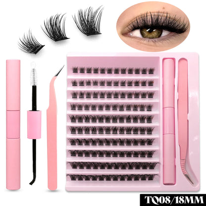 GROINNEYA DIY Eyelash Extension Kit with 280 Clusters - Smarsty
