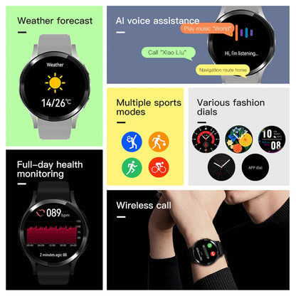 Bluetooth Smartwatch for Men and Women with Health Monitor - Smarsty