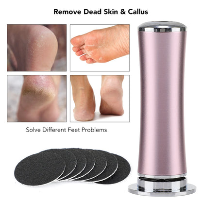 Rechargeable Electric Foot File for Dead Skin Removal - Smarsty