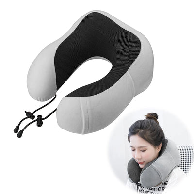 Soft Memory Foam Travel Neck Pillow with U Shape Design - Smarsty