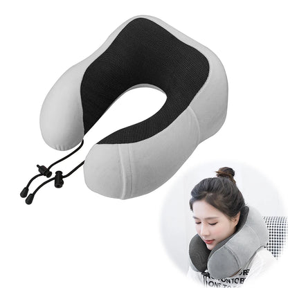 Soft Memory Foam Travel Neck Pillow with U Shape Design - Smarsty
