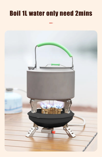 BRS-201A Portable Camping Gas Stove 16000W High Pressured Propane Butane Gas Burner Outdoor Emergency Stove with Piezo Ignition