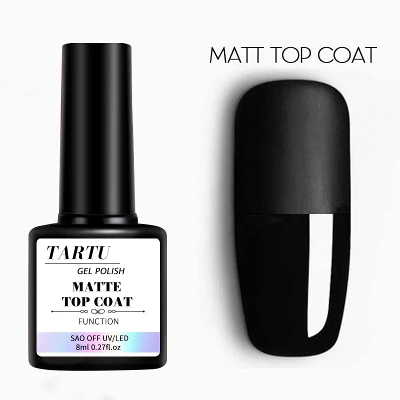 8ml Functional Gel Nail Art Set with Base Coat and Top Coats - Smarsty