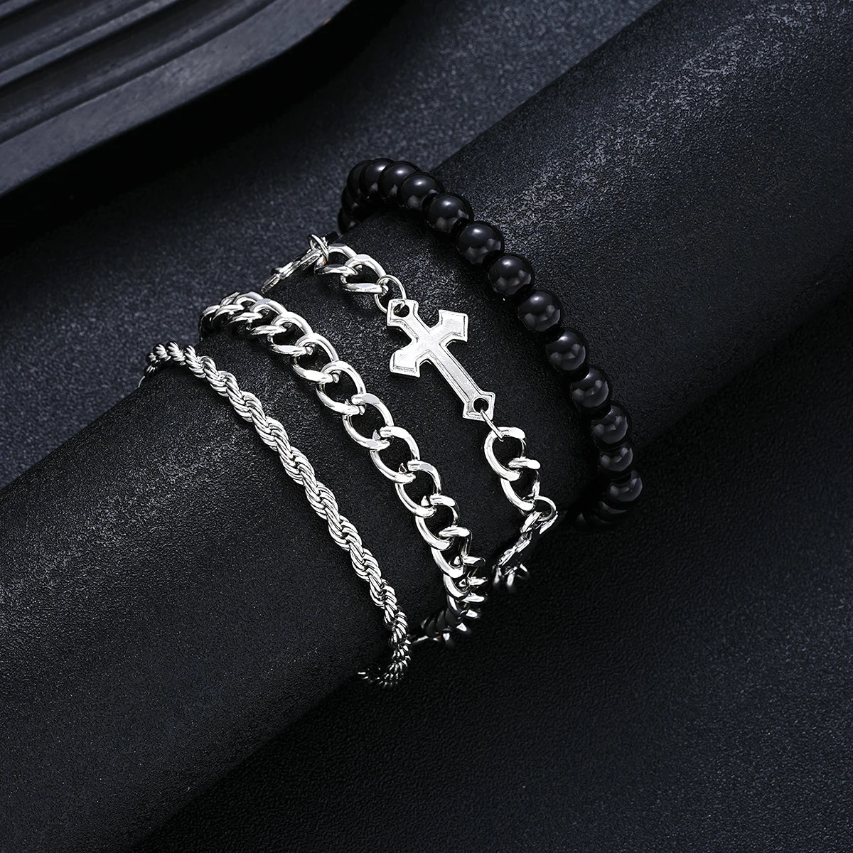 Stainless Steel Bracelet Set For Unisex Fashion - Smarsty